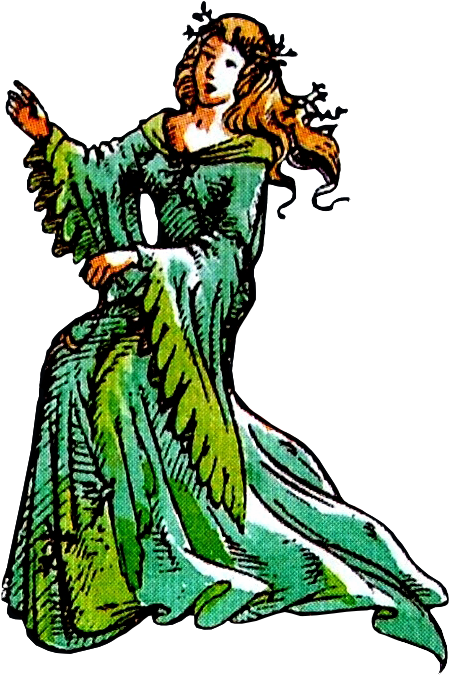 Lady Of The Green Kirtle - Dama De La Saya Verde (494x691)