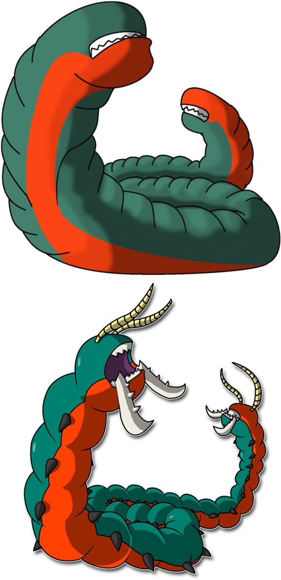 Big 'ol Worm By Deadbedspread - Shiny (649x1230)