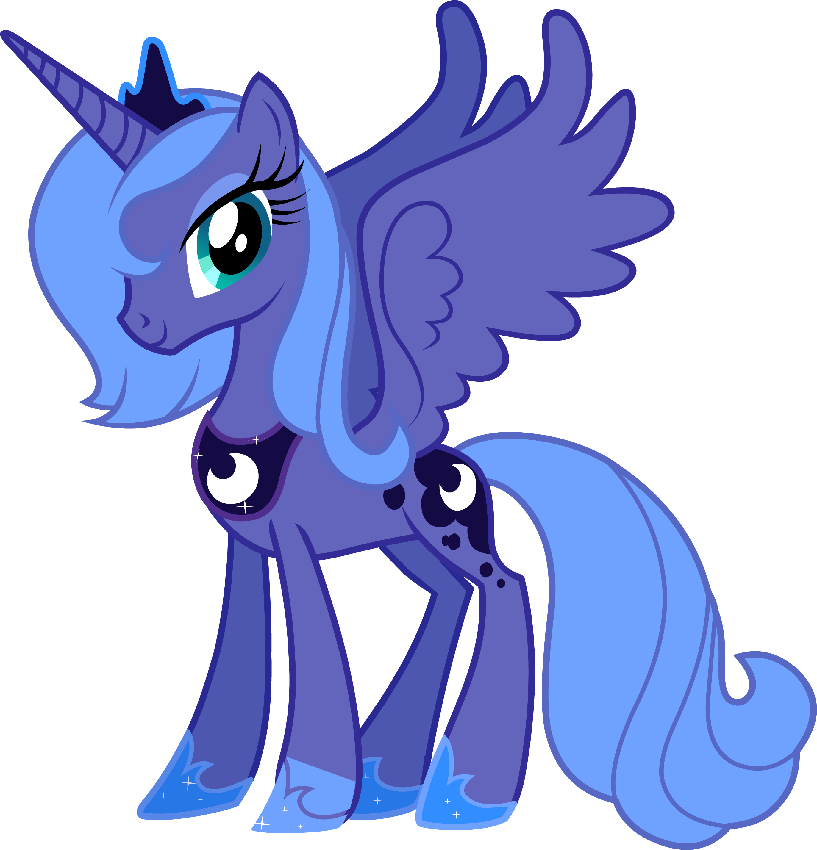 Princess Luna - My Little Pony Characters (2745x2857)