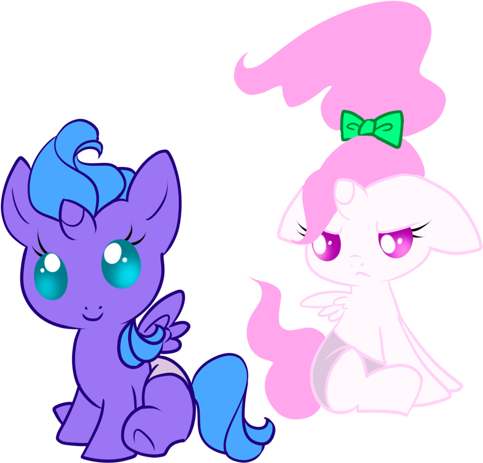 Baby Princess Woona And Celly By Sakuyamon On Deviantart - Princess Celestia X Luna Baby (1049x1024)