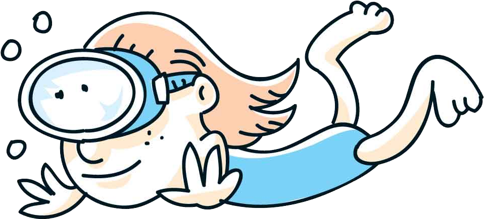 Cartoon Images For Kids Swimming (1025x444)