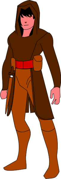 Rogue Character Png Clip Arts - Medieval Peasant Clip Art (205x600)