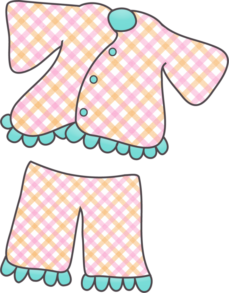 Girls ‿✿⁀○ - Pyjama Clipart (798x1024)
