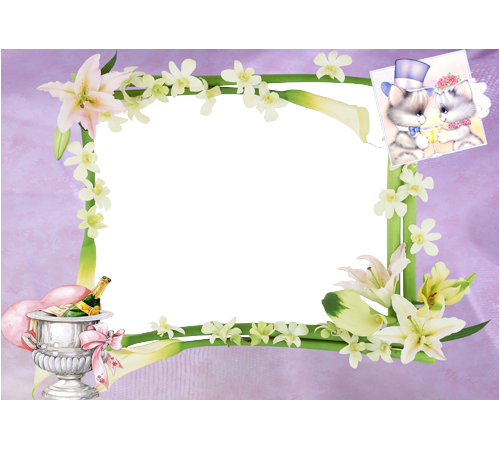 New Photo Album Frame - Wedding Frame In Hd (500x450)
