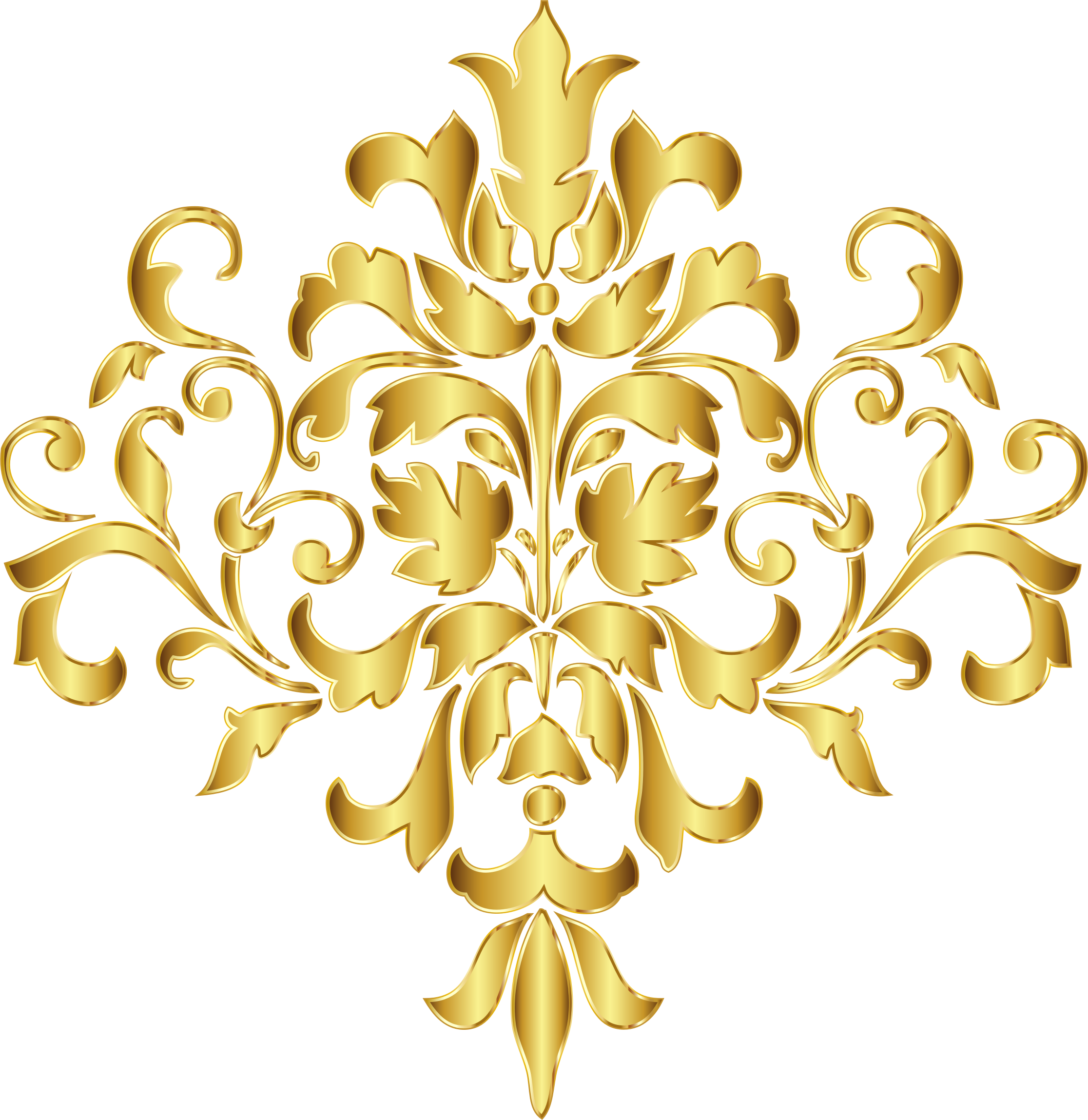 Gold Design Background Png - - Gold Design No Background (2232x2297)