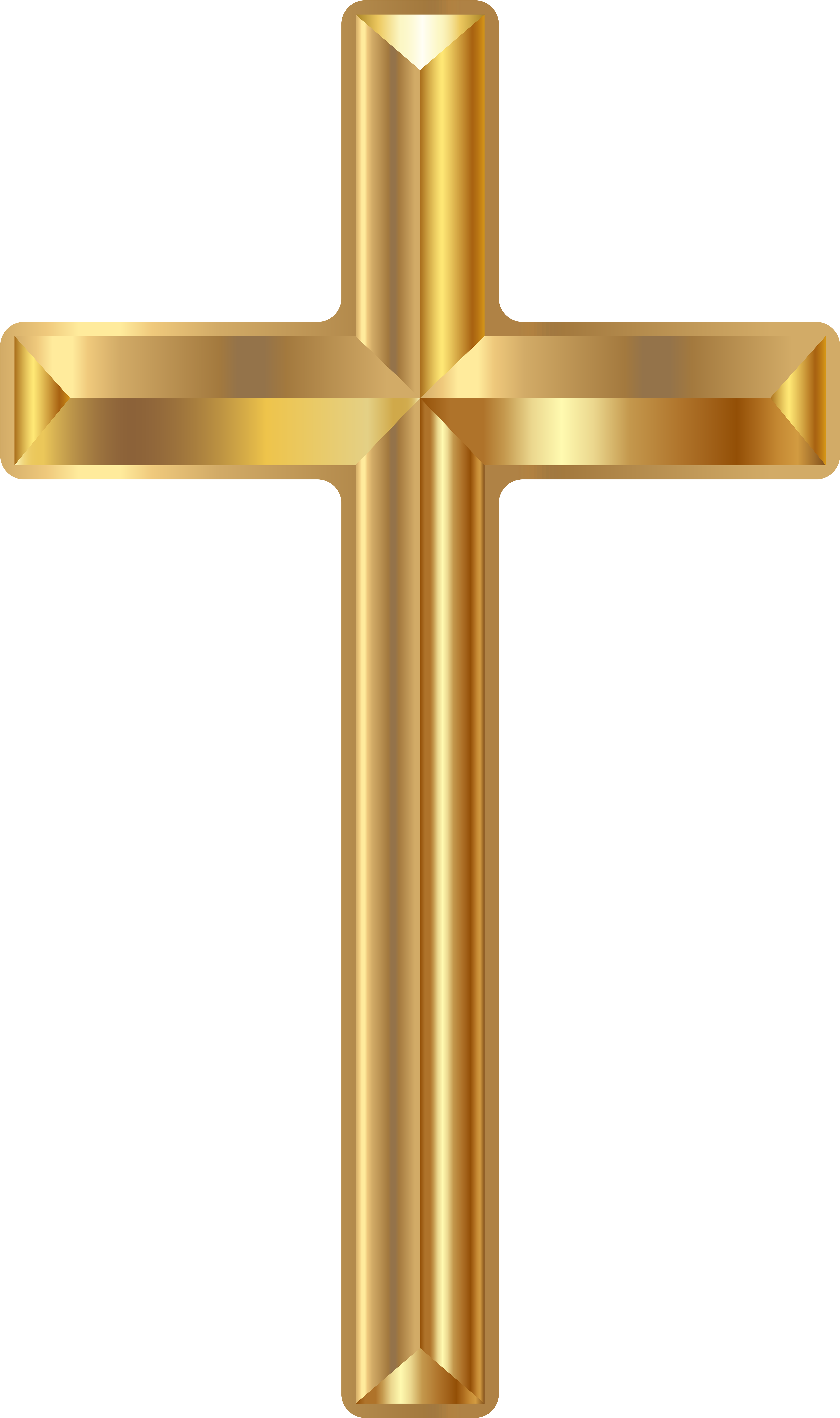 Christian Cross Transparent Png - Gold Cross Png (4741x8000)