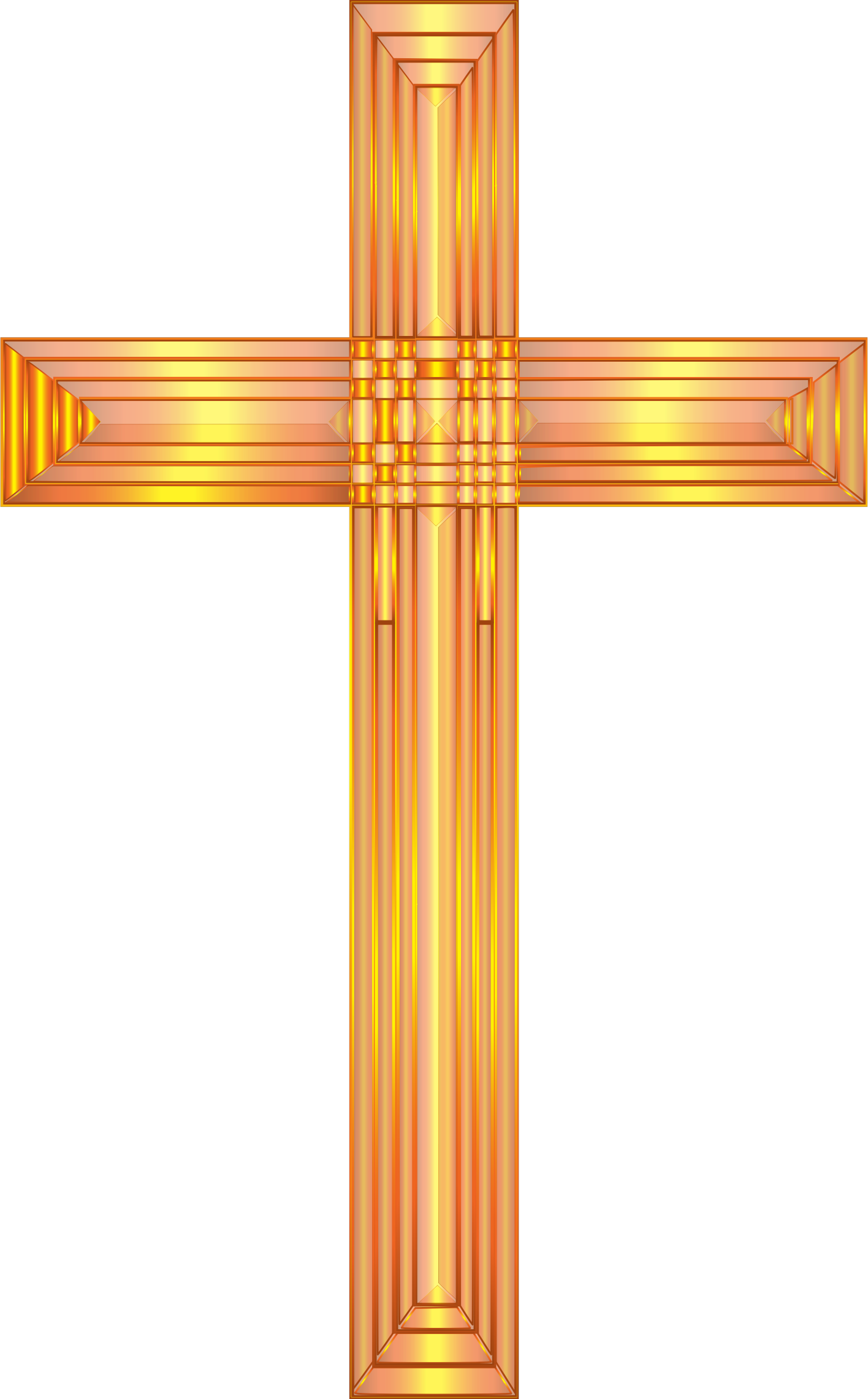 This Free Icons Png Design Of Golden Cross No Background - Cross Images No Background (1416x2282)