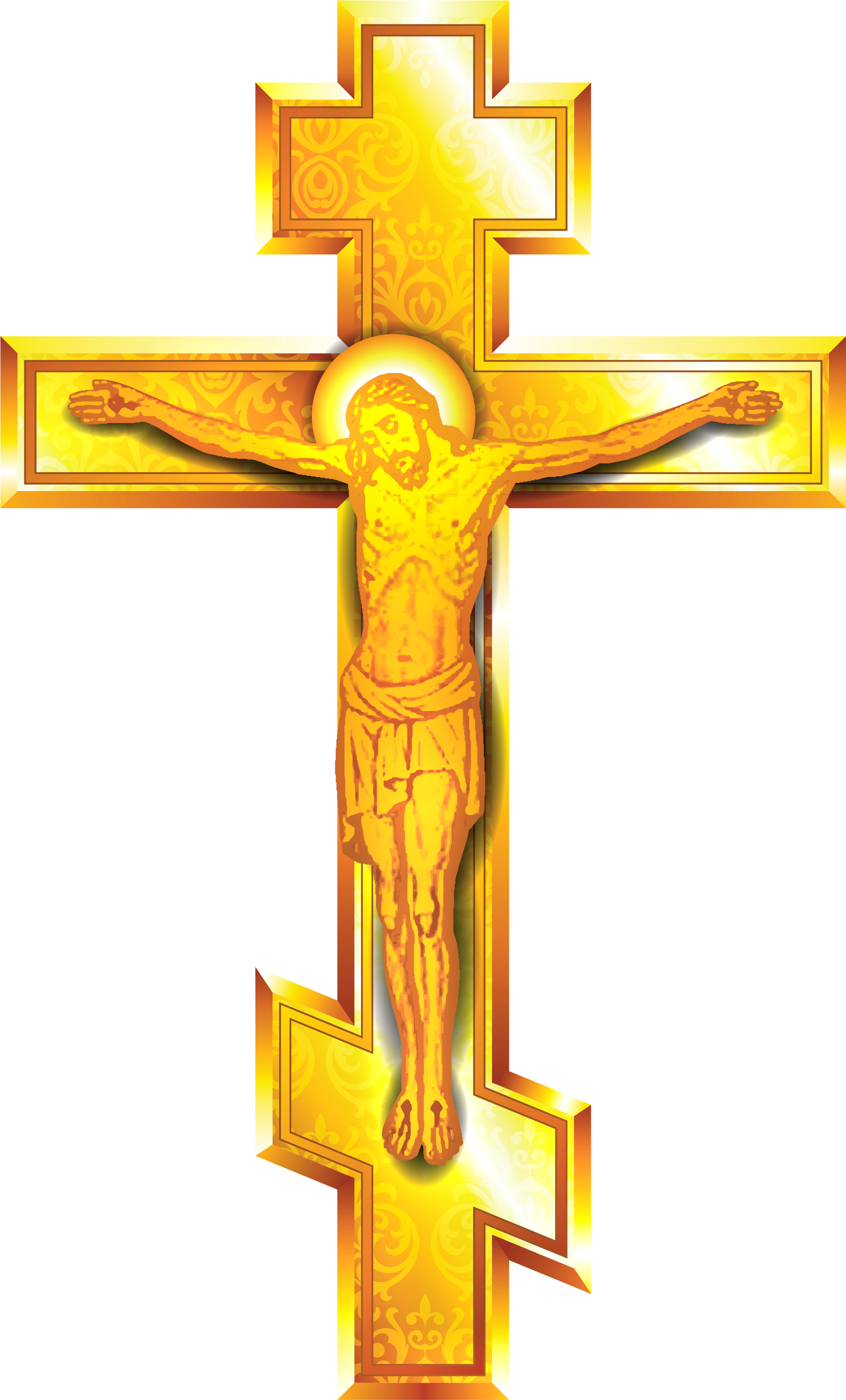 Gold Cross Png Clipart - Vector Graphics (2118x3512)