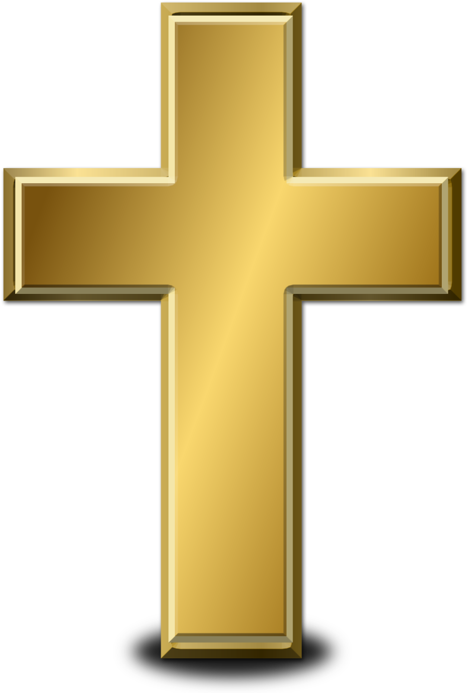 Gold Cross Png Image - Cross Png (1022x1402)