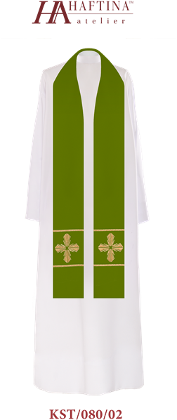 Picture Of Ornate Golden Cross - Stole (459x649)