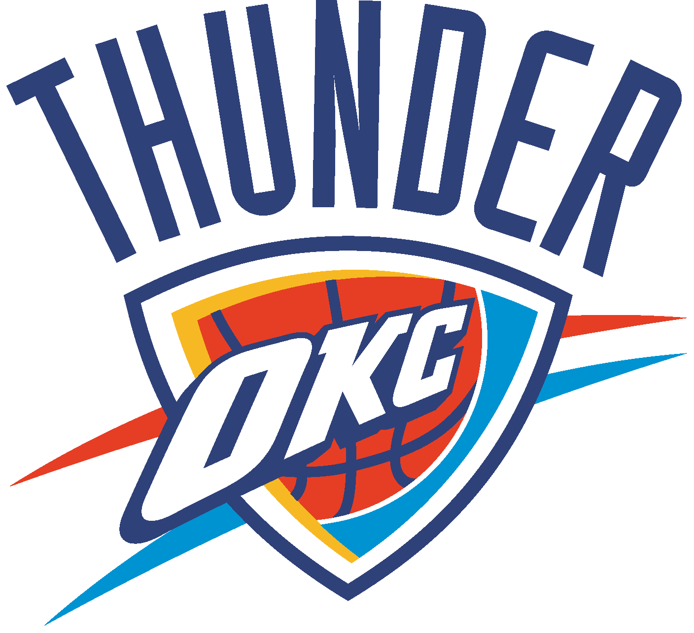 Oklahoma City Thunder Logo - Oklahoma City Thunder Logo Png (1408x1286)