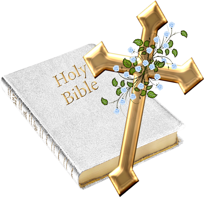 Cross And Bible Related Keywords & Suggestions - Holy Bible And Cross Png (723x682)