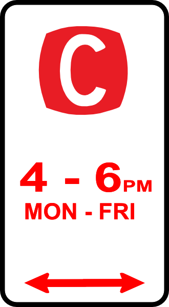 Free Vector Sign Clearway Clip Art - Parking Sign (443x800)