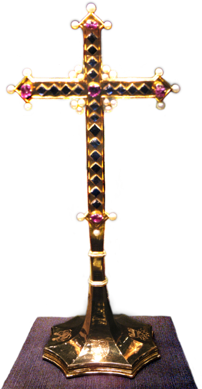 Swearing-in Cross Of The Order Of The Golden Fleece - Golden Cross (400x768)