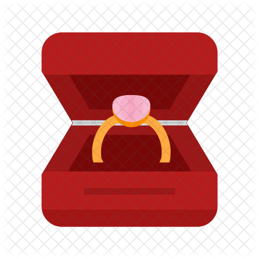 Ring Box Icon - Engagement Ring (512x512)