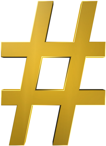 Hashtag Social Media Posting - Transparent Hashtag (640x640)