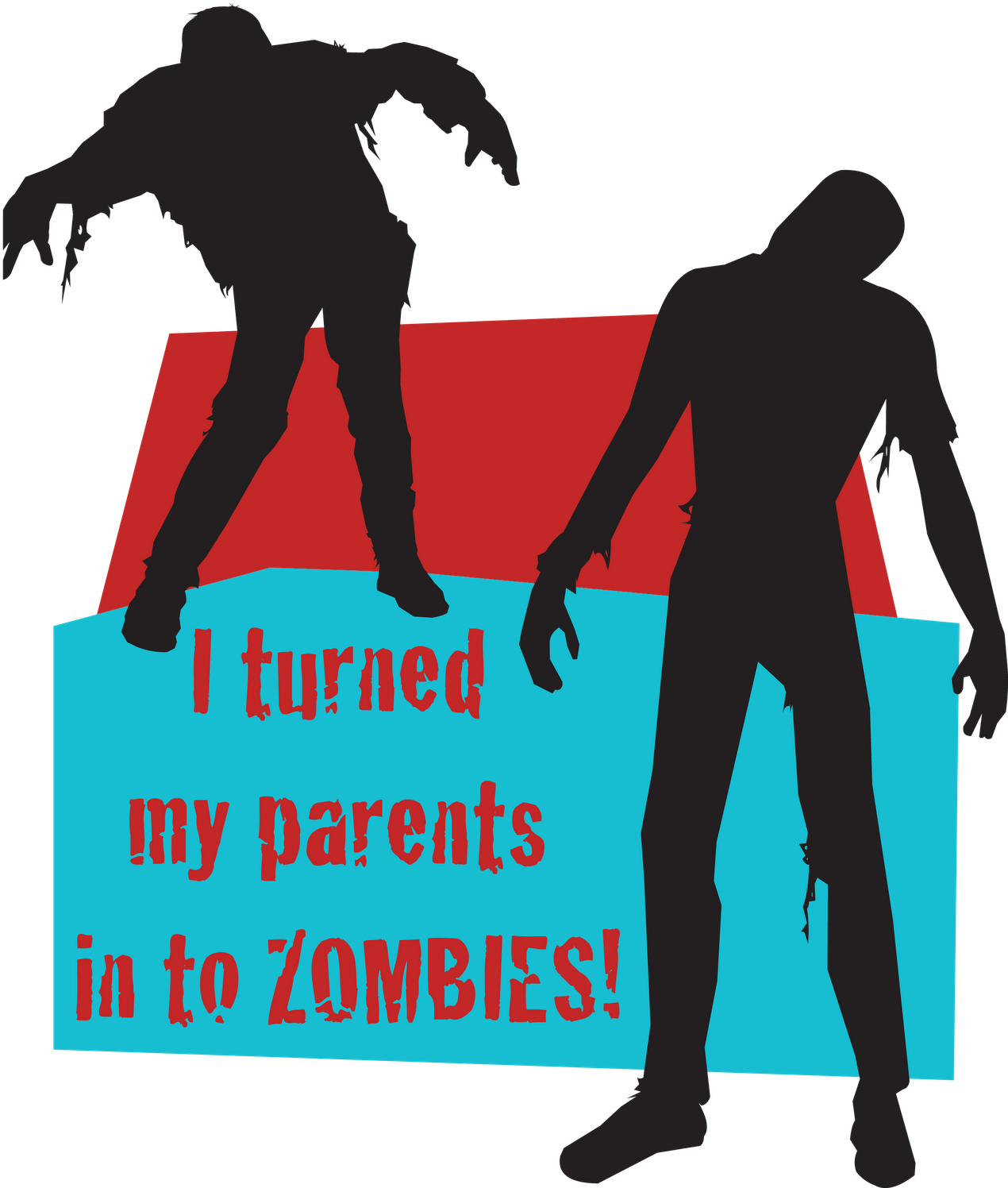 Saltine Crackers Clipart - Zombie Silhouette Stencil (1299x1600)