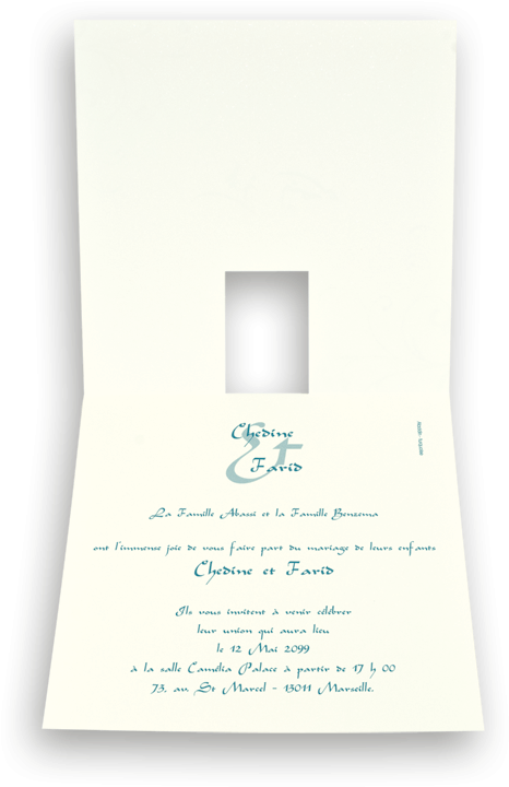 Faire-part Mariage Oriental - In Memoriam Card (800x800)