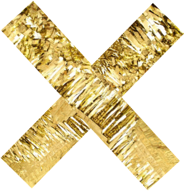 Explore Gold Cross, Gold Glitter And More Golden X - Gold (500x500)