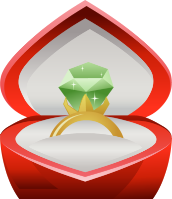 Engagement Ring In Box Clipart Home > Clip Art > Ring - Ring (347x400)