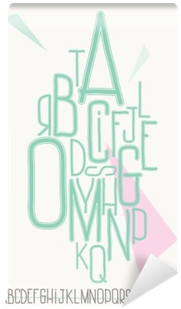 Turquoise Capital Alphabet Letters Wall Mural • Pixers® - Photography (400x400)