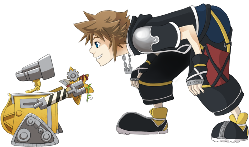 Wall E Meets Sor A By Neverjay - Jiminy Cricket Kingdom Hearts (900x489)