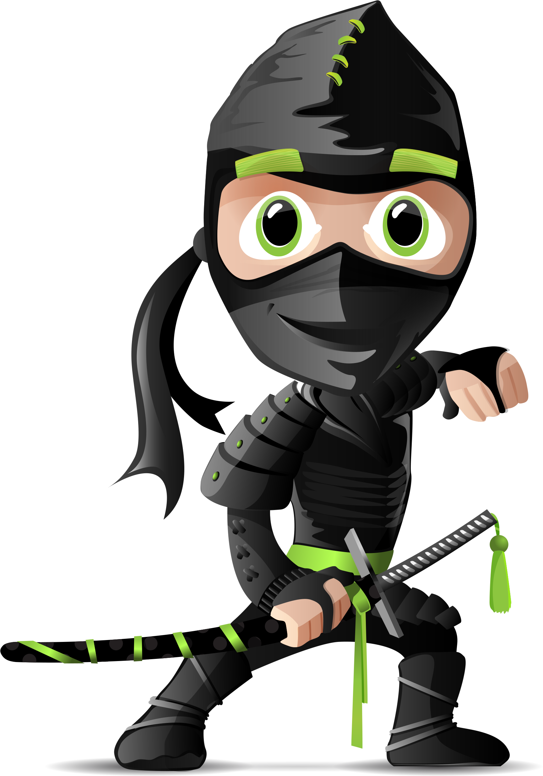 Ninja Cartoon Clip Art - Ninja Cartoon Clip Art (2582x2570)