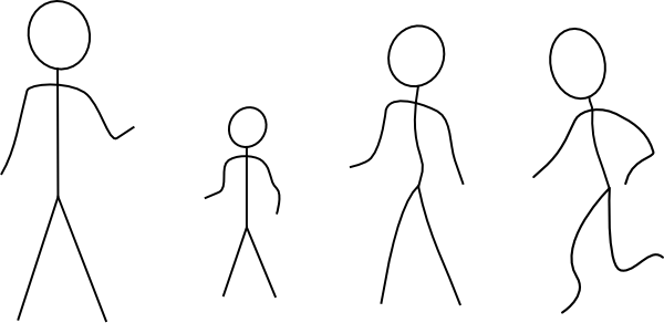 Stick Figures Clip Art At Clipart Library - Stick Figure Clip Art (600x292)