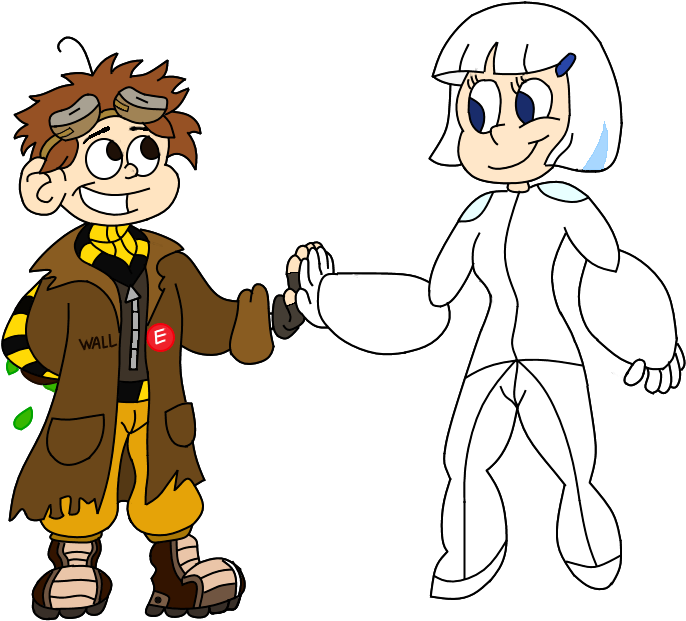 Wall-e And Eve By Farinaartist - Wall-e (790x656)