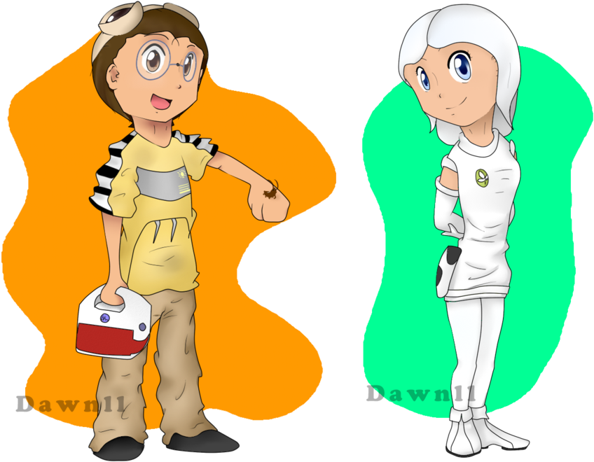 Human Wall-e N Eve By Dawnll - Human Wall E And Eve (900x692)