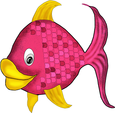 Praia E Piscina - Cartoon Caribbean Fish (400x400)