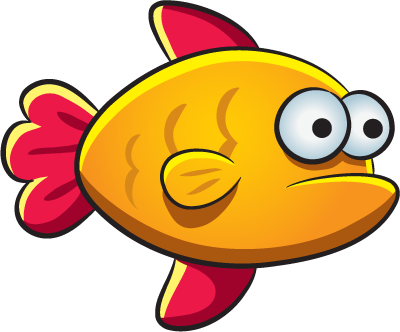 Belle, Fish, Pisces - Imagenes De Animales Acuaticos Animados (400x332)