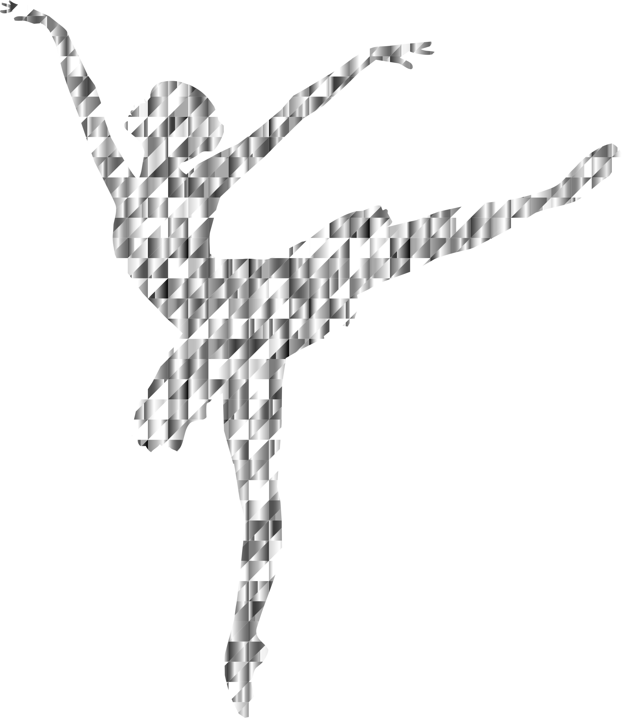 Graceful Ballerina Silhouette No Background - Ballerina Drawing White Background (2023x2334)