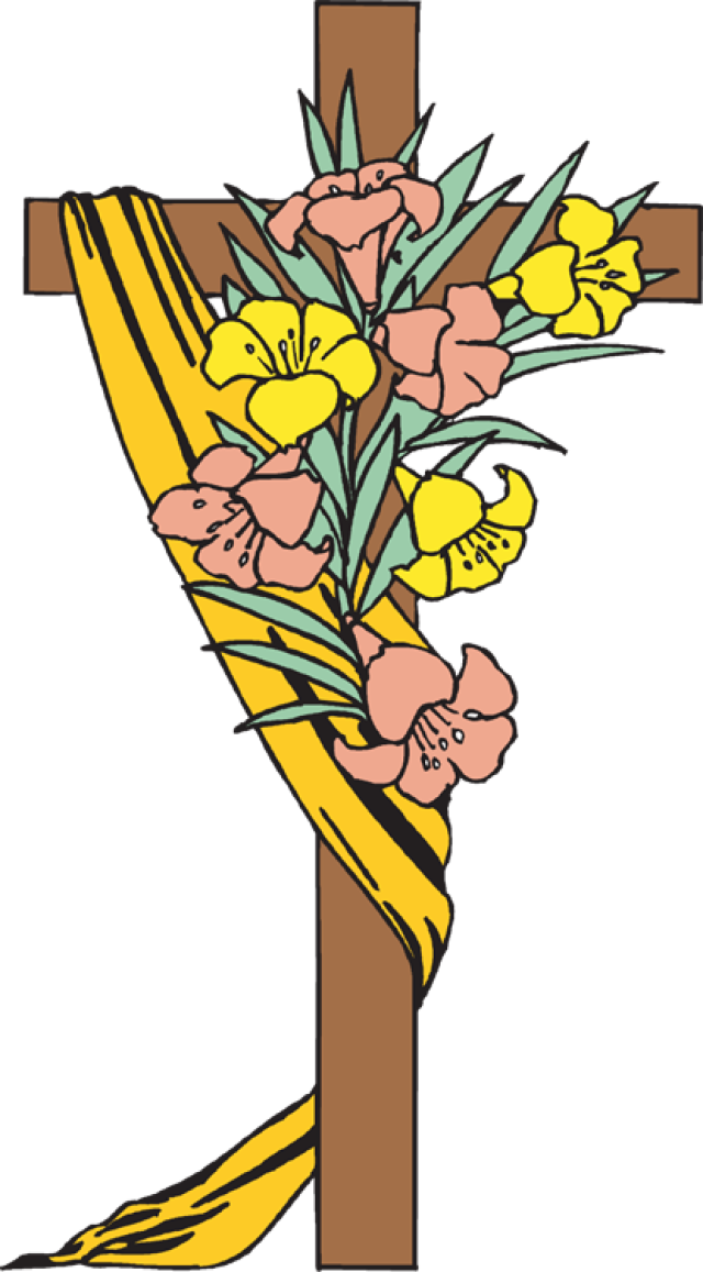 Religious Happy Easter Clipart - Transparent Background Easter Png (640x1157)