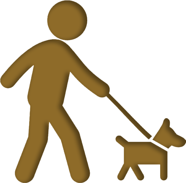 We Would Take The Dog Out For A Short Walk To Understand - Cartello Cane Al Guinzaglio (626x626)