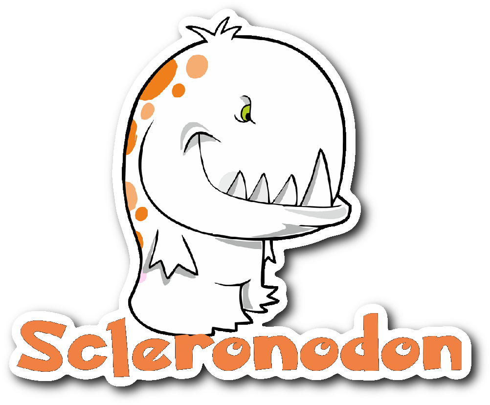 Multiple Sclerosis Monster Sticker - Cartoon (1064x1064)