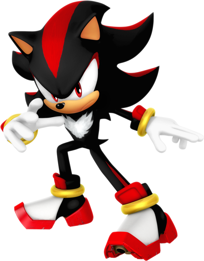 Shadow, Quick To Action Render By Nibroc-rock - Shadow The Hedgehog Forces (894x894)