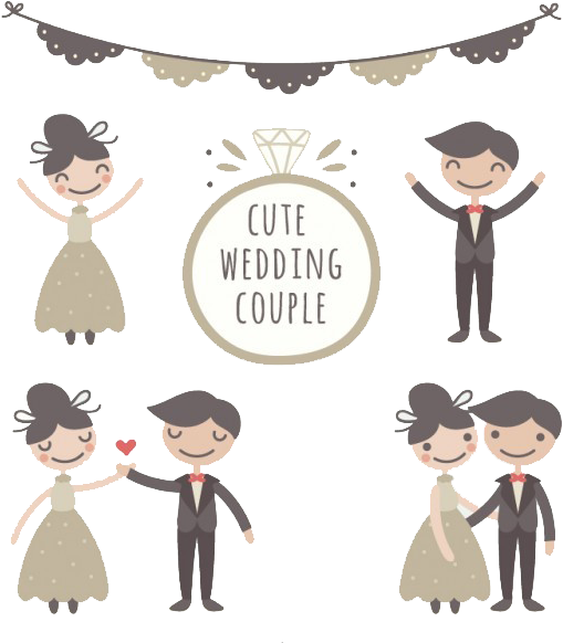 Wedding Couple Marriage Drawing Bridegroom - Wedding (626x626)