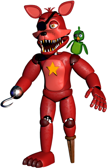 Rockstar Foxy By Gbproductionsoficial - Rockstar Foxy 3d Model Download (431x600)