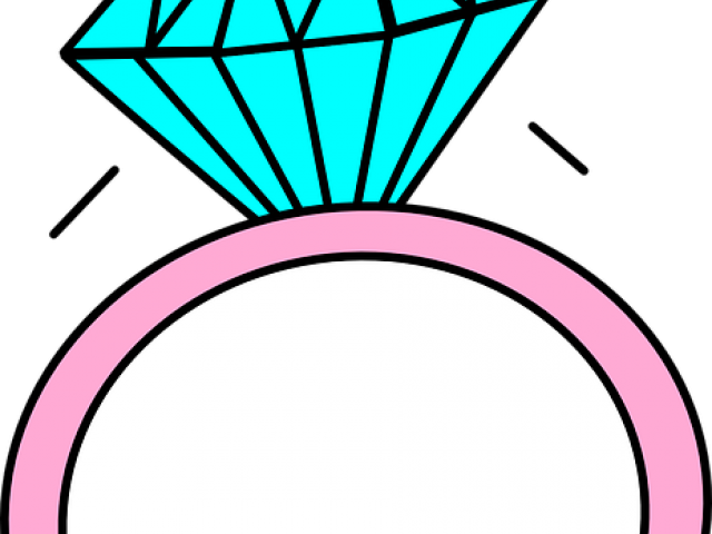 Diamond Ring Cartoon - Wedding Ring Cartoon (640x480)
