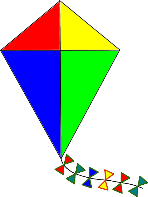 March The Kids Ran Around The Room With Scarves Like - Kite Clipart (481x640)