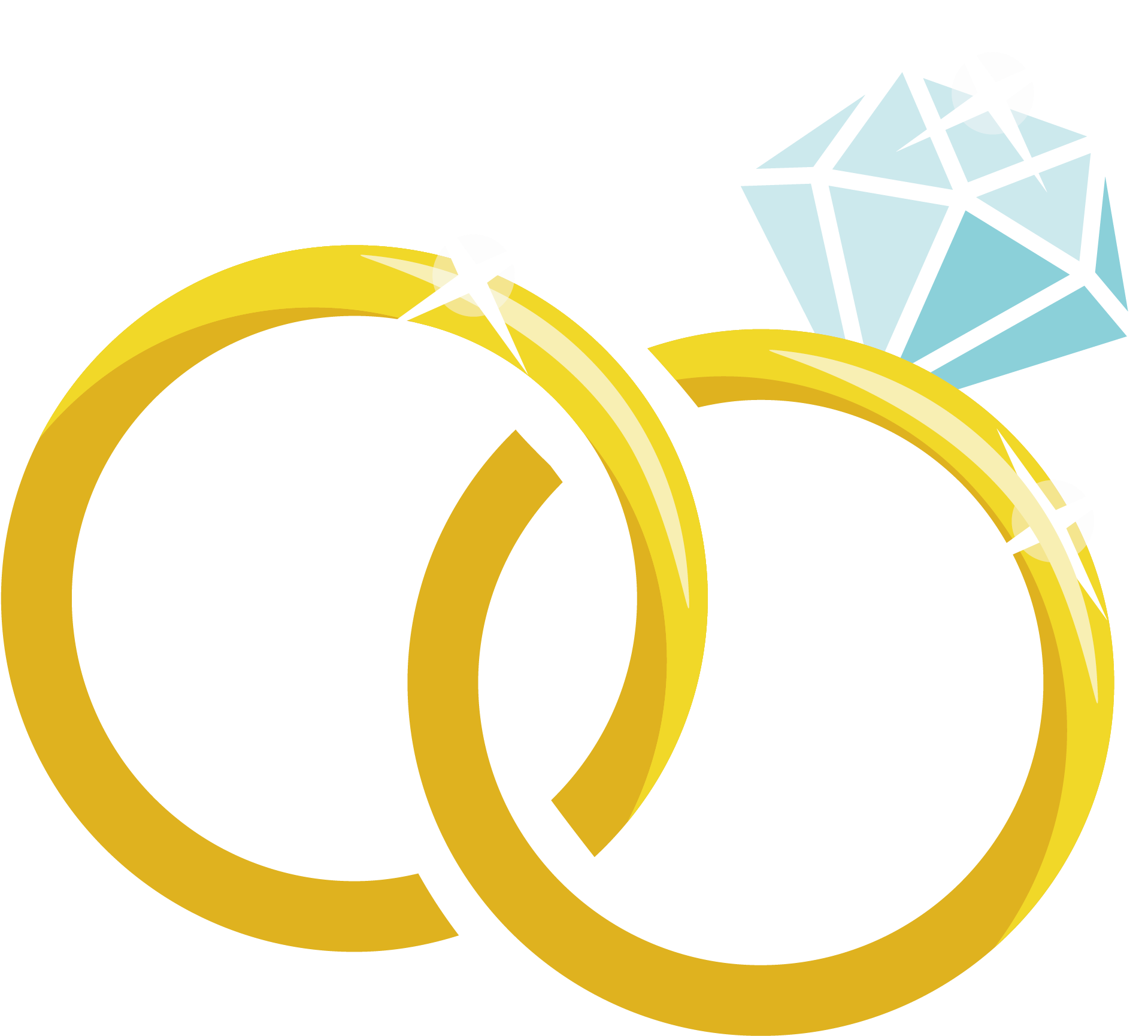 Wedding Ring Marriage - Cartoon Wedding Ring Transparent (2480x2209)