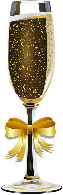 Gold Clipart Wine Glass - Gold Wine Glass Clipart (542x720)