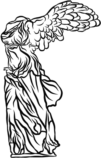Vinilo Decorativo Victoria De Samotracia - Victoria De Samotracia Drawing (800x800)