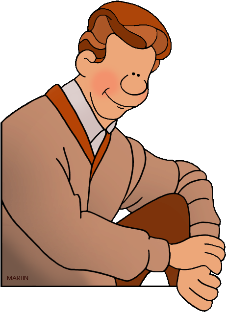 Famous People From North Dakota - Cartoon (477x648)