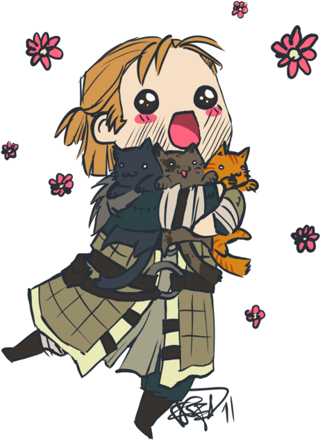 Ohjoy By Kyuubifred - Dragon Age Anders Cat (600x720)