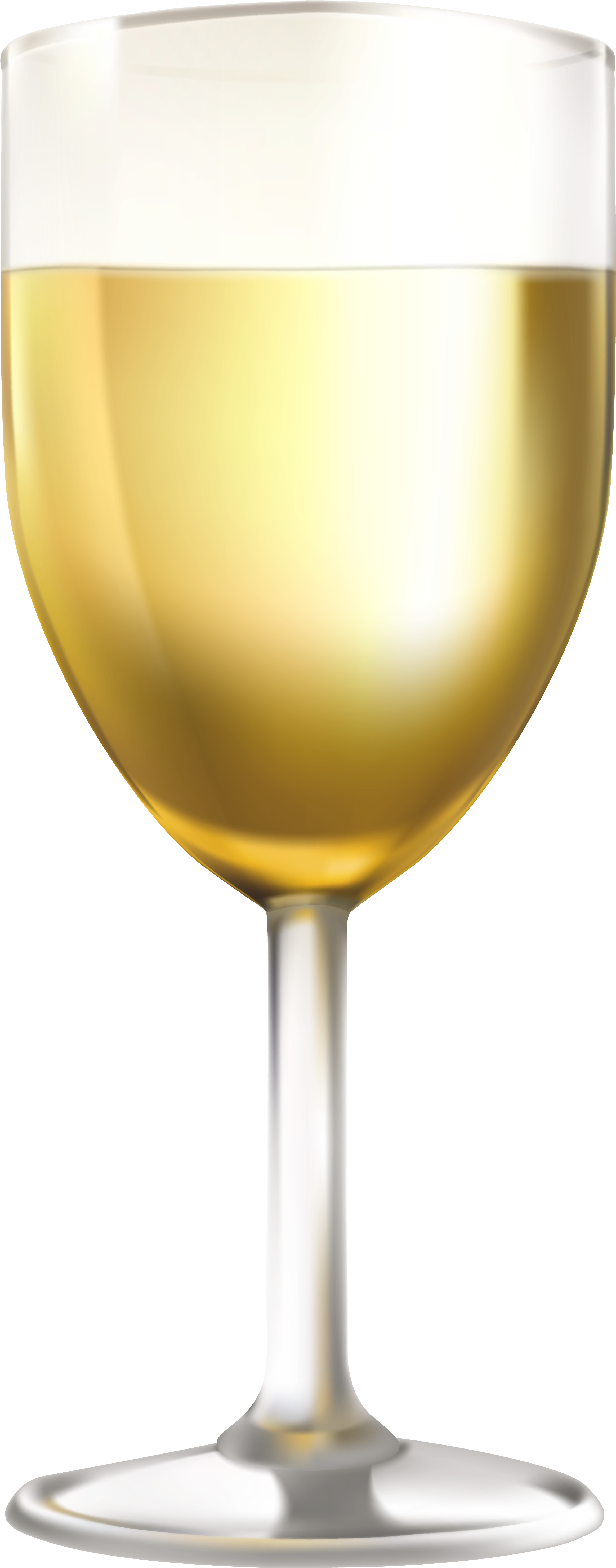 White Wine Glass Clip Art Image - White Wine Glass Png (2862x6188)