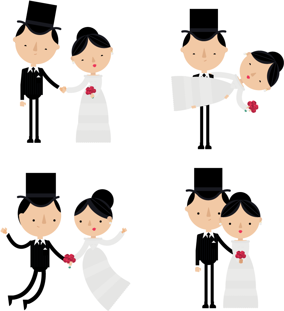 Cartoon Marriage Illustration - Cartoon (1200x1200)