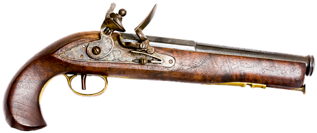 Tower Pistol Pistol Tower Flintlock Japane - Old Fashioned Toy Gun (510x340)