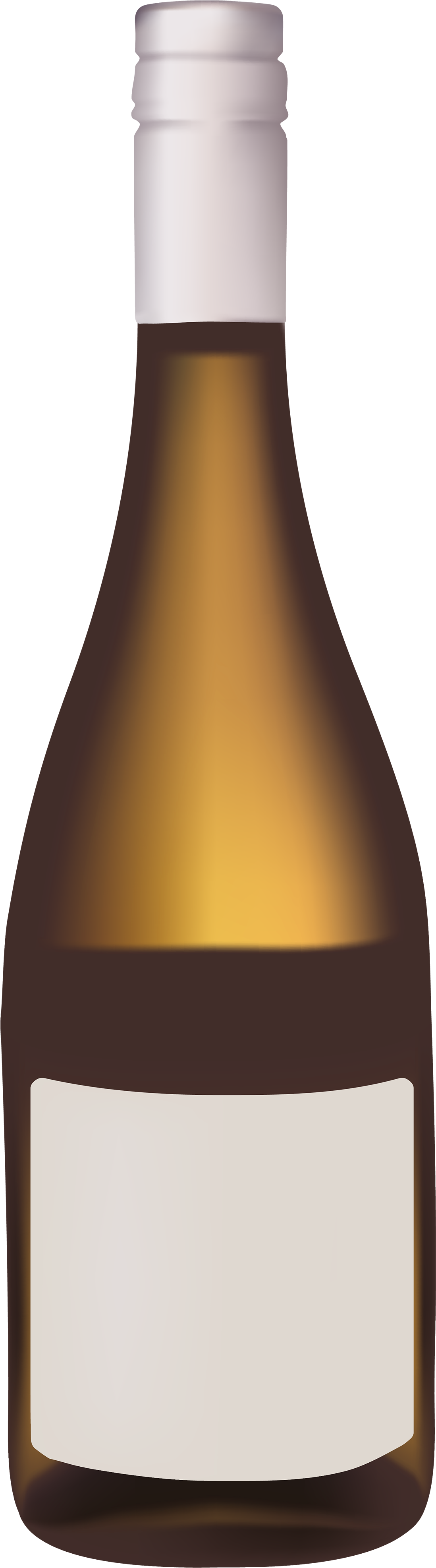 Wine Clipart Gold - Wine Bottle Clipart Png (1252x4000)
